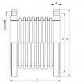 Компенсатор сильфонный КСО 250-25-100 L 485 мм